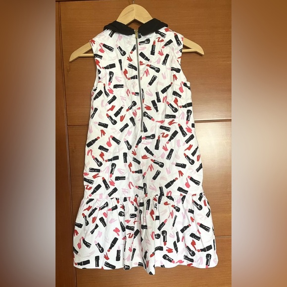 2 Kate Spade New York Dresses Girls 12Y Red and White Flower Design And Lipstick - Picture 5 of 6